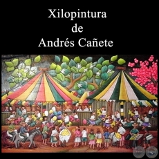 Sin Título - Xilopintura de Andrés Cañete